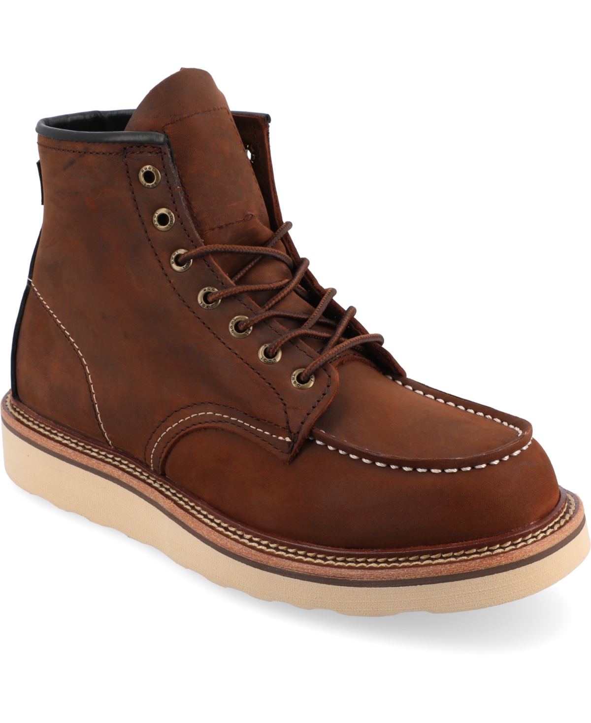 Shop Taft 365 Men's Model 002 Moc-toe Boots In Rust