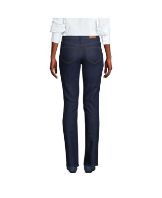 Petite Recover Mid Rise Straight Leg Blue Jeans