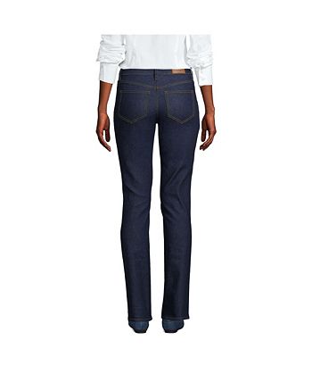 Lands end high shop rise straight leg jeans