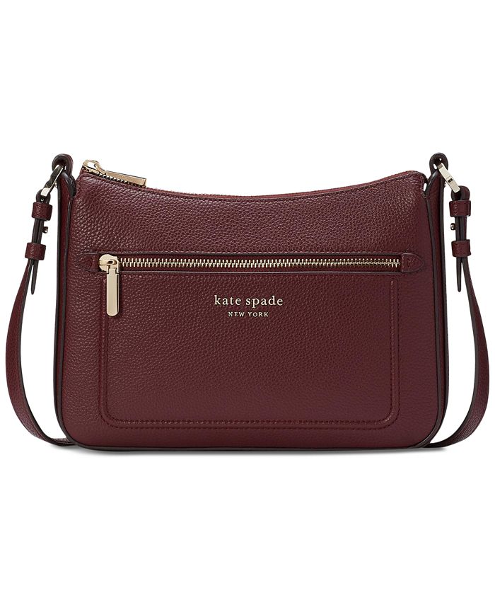 Kate Spade Jackson Top Zip Leather Crossbody Bag in Brown