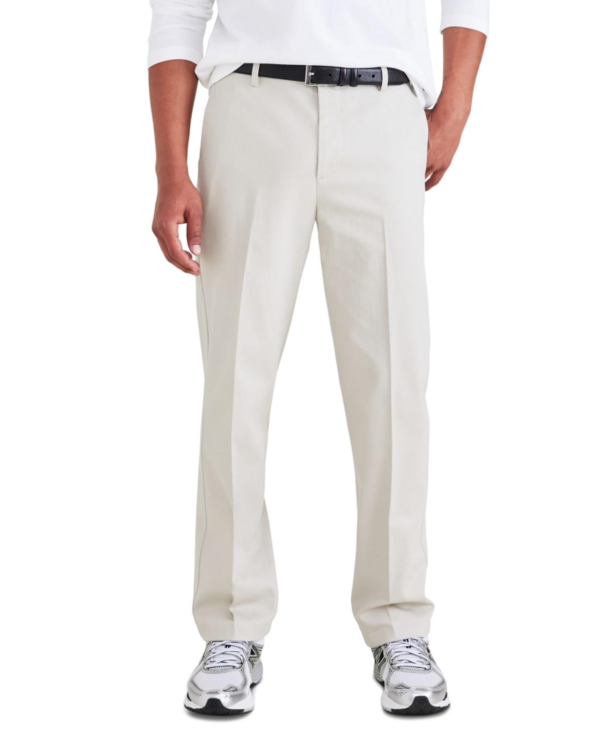 Dockers Men's Signature Straight Fit Iron Free Khaki Pants With Stain Defender In Cloud