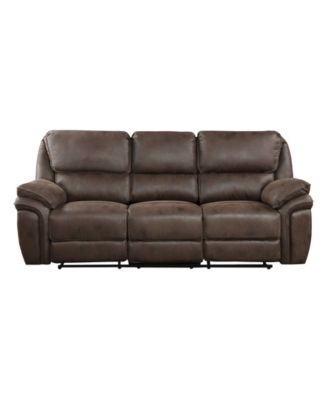 White Label Fleming 90" Double Reclining Sofa