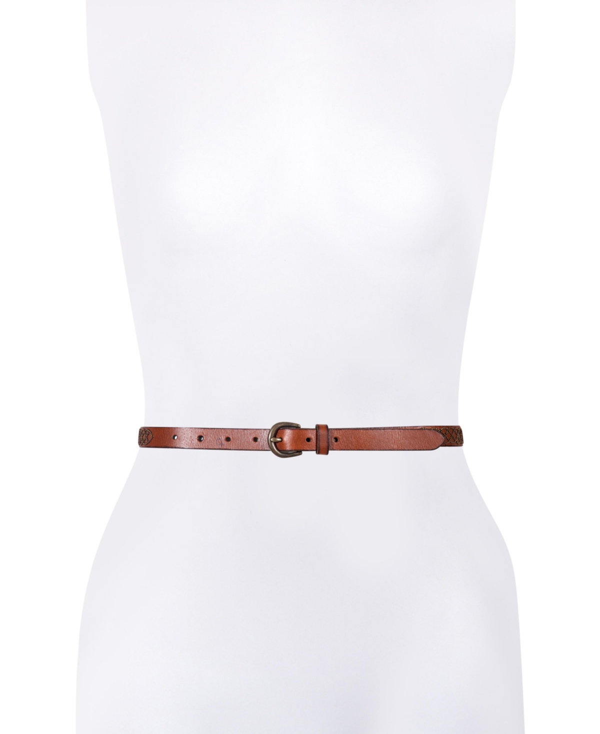 Shop Frye Women's 18mm Micro Stud Leather Belt In Tan