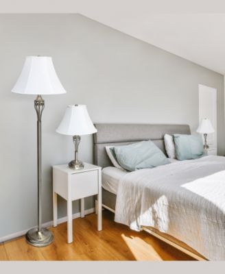 Lalia Home Roma Classic 3 Piece Metal Lamp Set