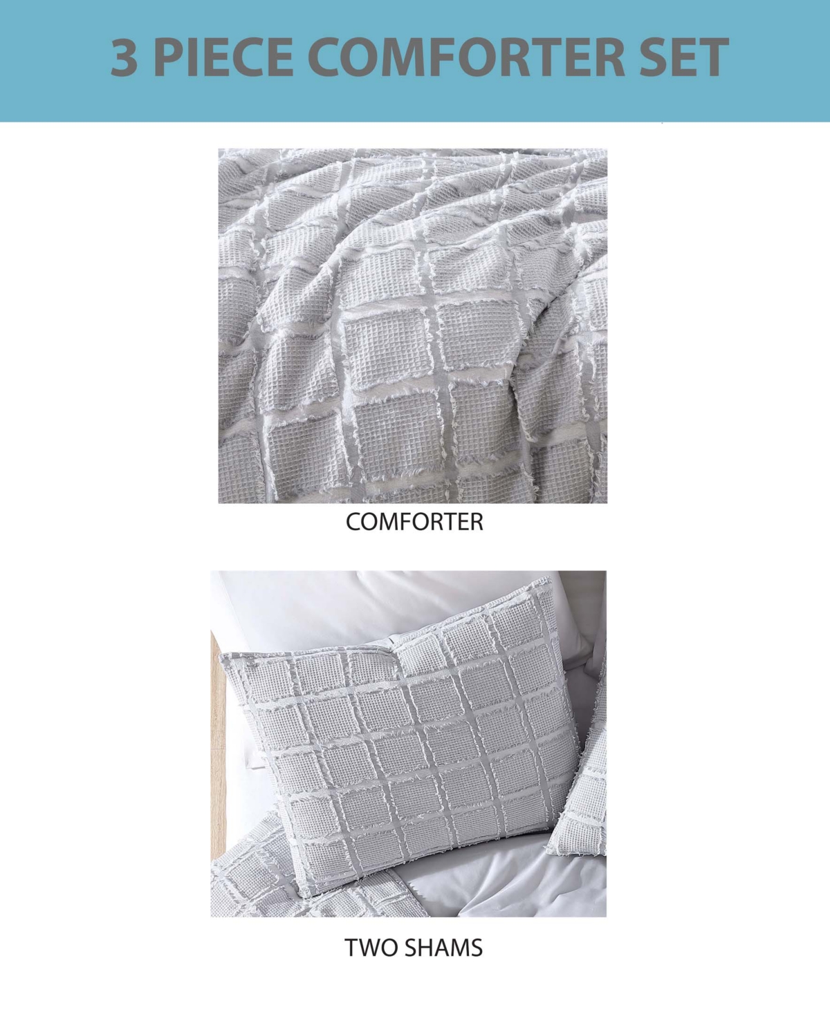 Riverbrook Home Jadan Clip Waffle 4-Pc. Comforter Set