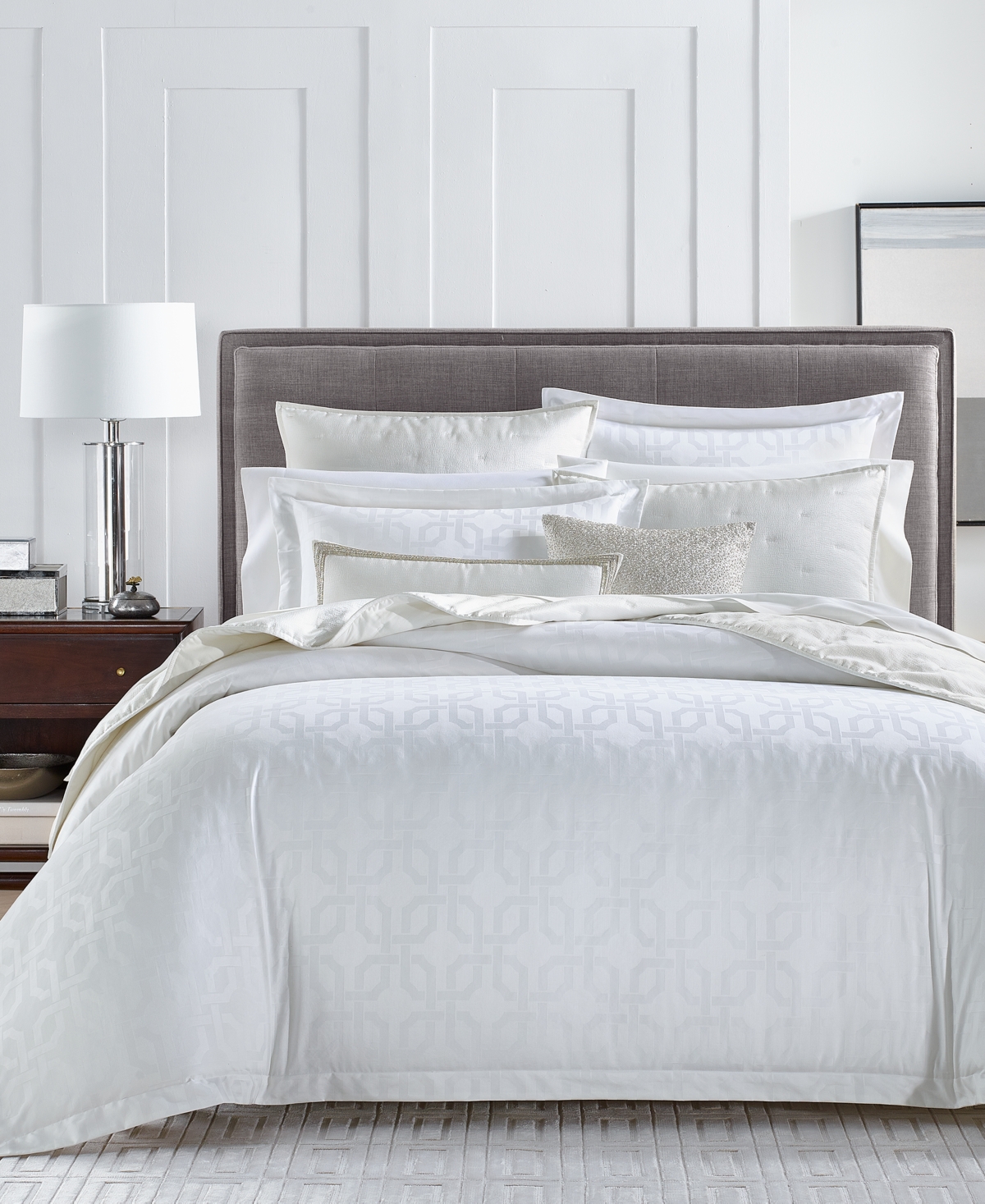 Hotel Collection Fresco Jacquard 525-Thread Count Egyptian Cotton 3-Pc. Set, King, Exclusively at Macy's