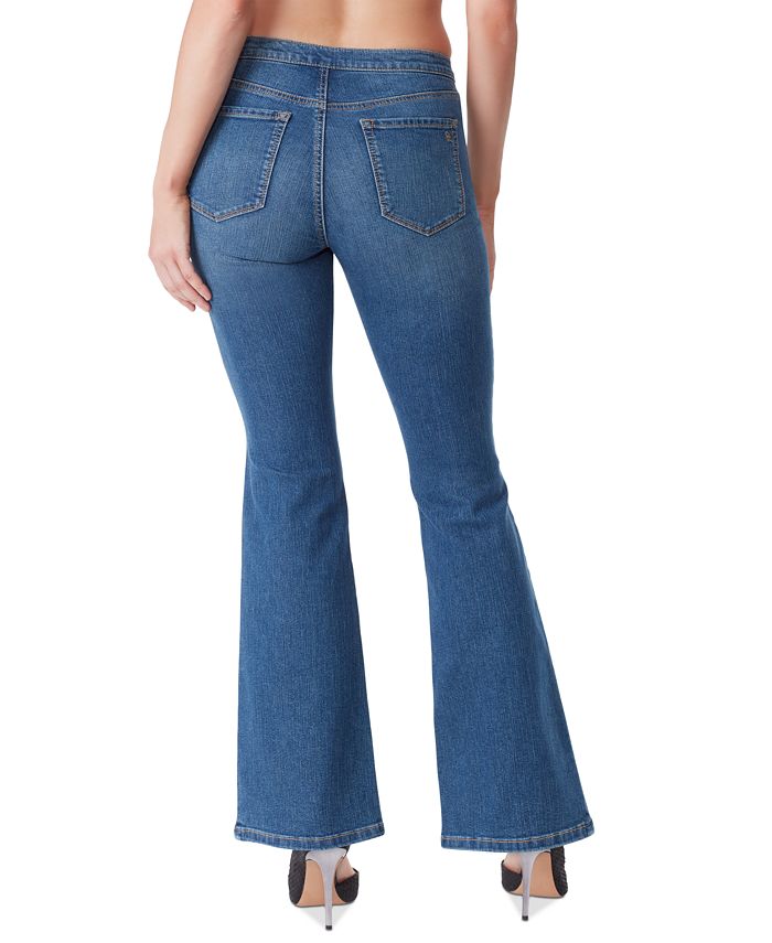 Jessica Simpson Women's Kiss Me Lace-Up Flare-Leg Denim Jeans - Macy's