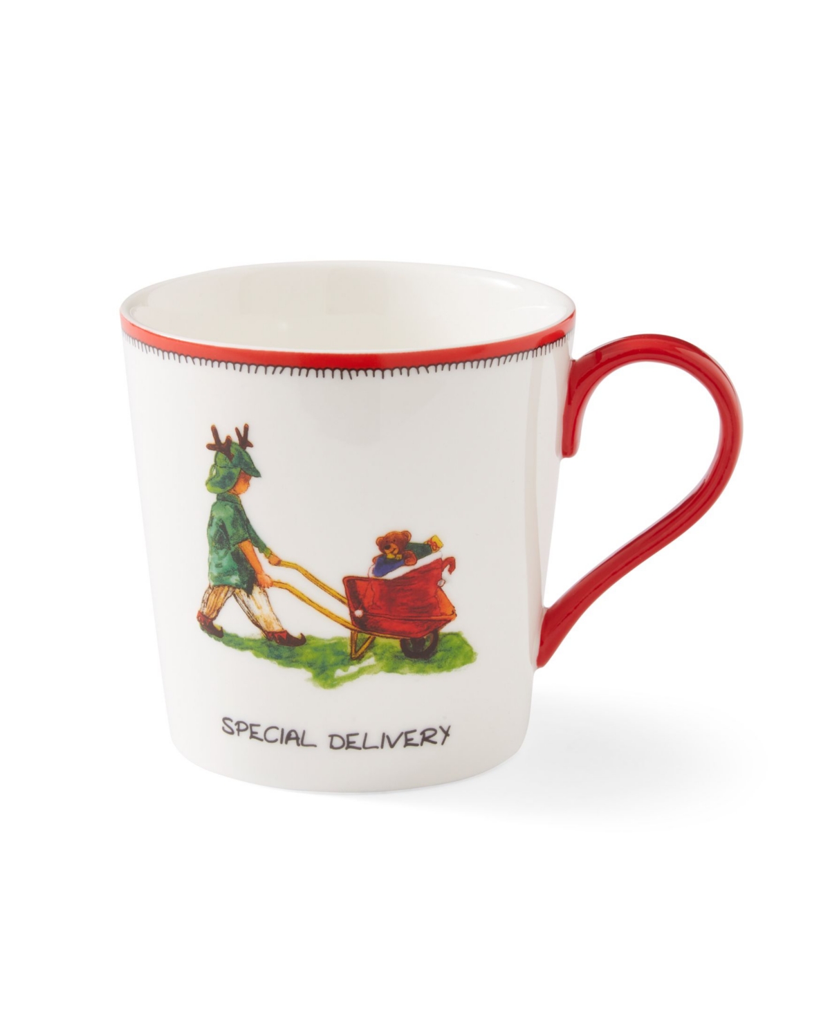 Christmas Doodles Special Delivery Mug - White