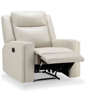 Rhodes 37.5" Top-Grain Leather Manual Recliner