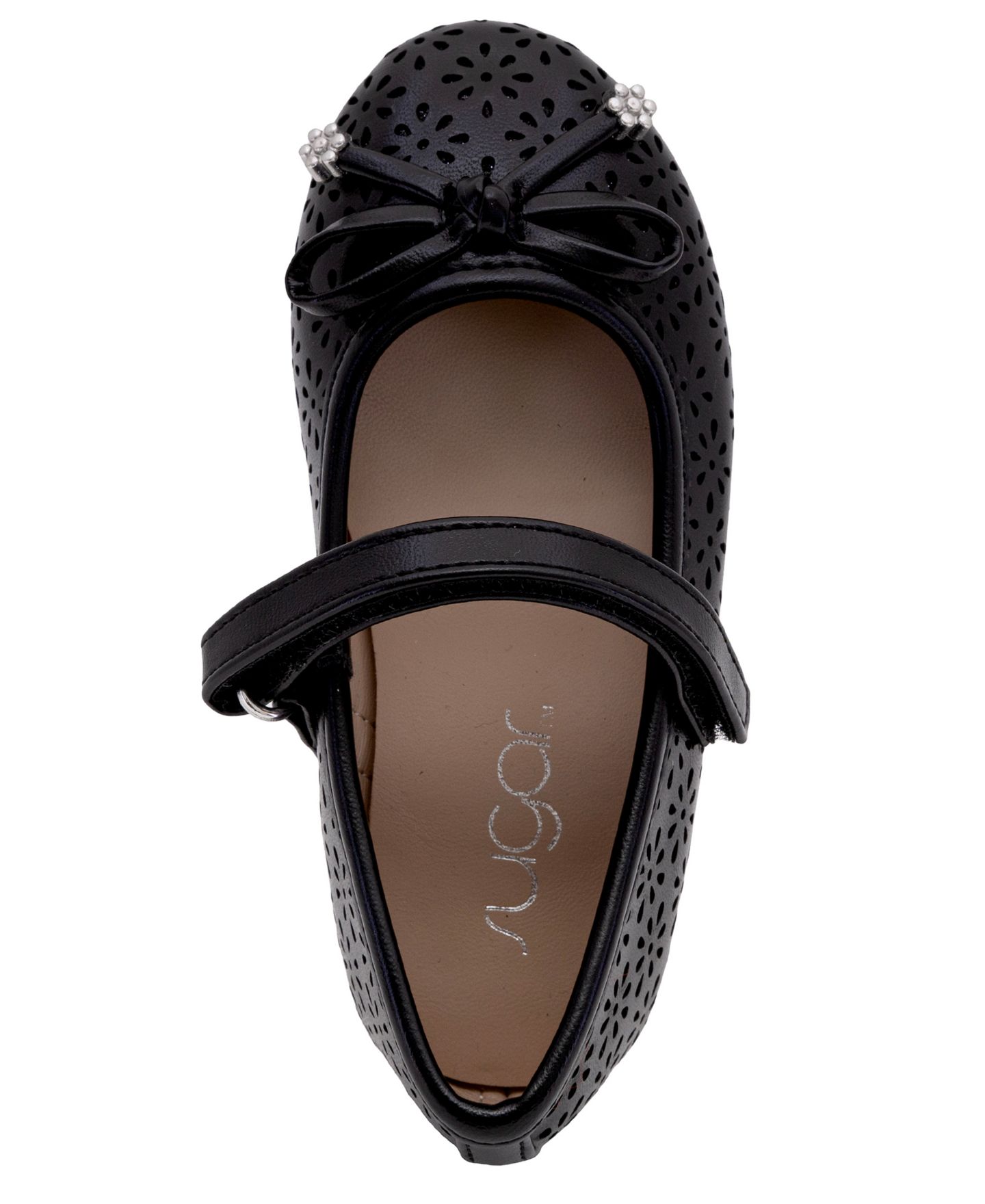 Балетки Sugar Lil Drea Mary Jane Loop Closure Ballet Flats для девочек-малышей, цвет: Чёрный — фото 4
