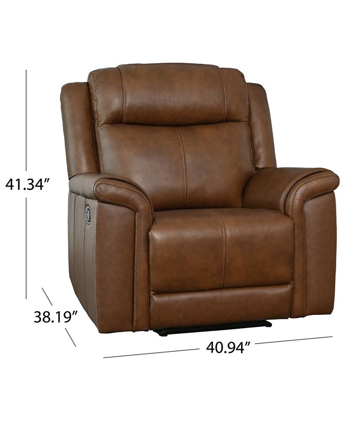 Abbyson Living Gilmore 40.9" Leather Manual Recliner Macy's