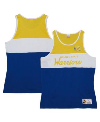 Men's Royal Golden State Warriors Special Script Tank Top