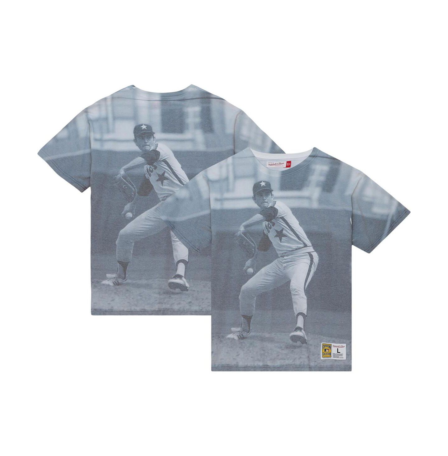 Мужская футболка Mitchell & Ness Nolan Ryan Houston Astros Cooperstown Collection Highlight Sublimated Player Graphic — фото 2