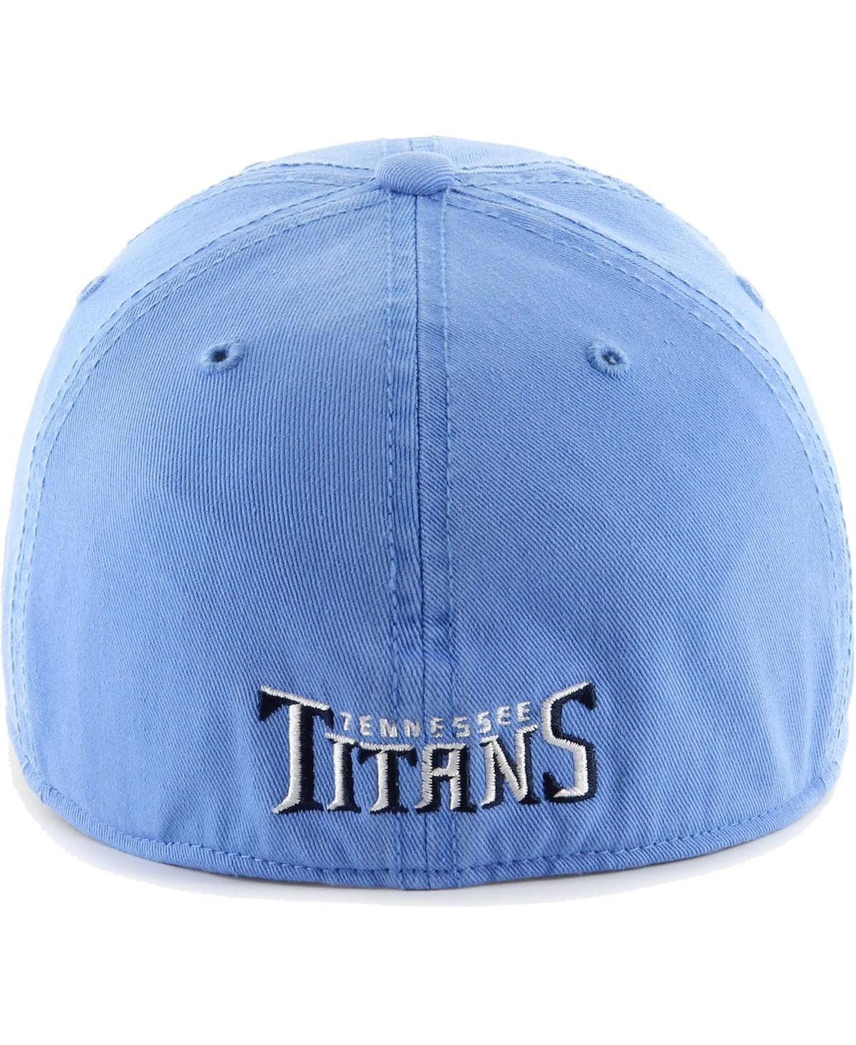 Shop 47 Brand Men's ' Light Blue Tennessee Titans Franchise Logo Fitted Hat
