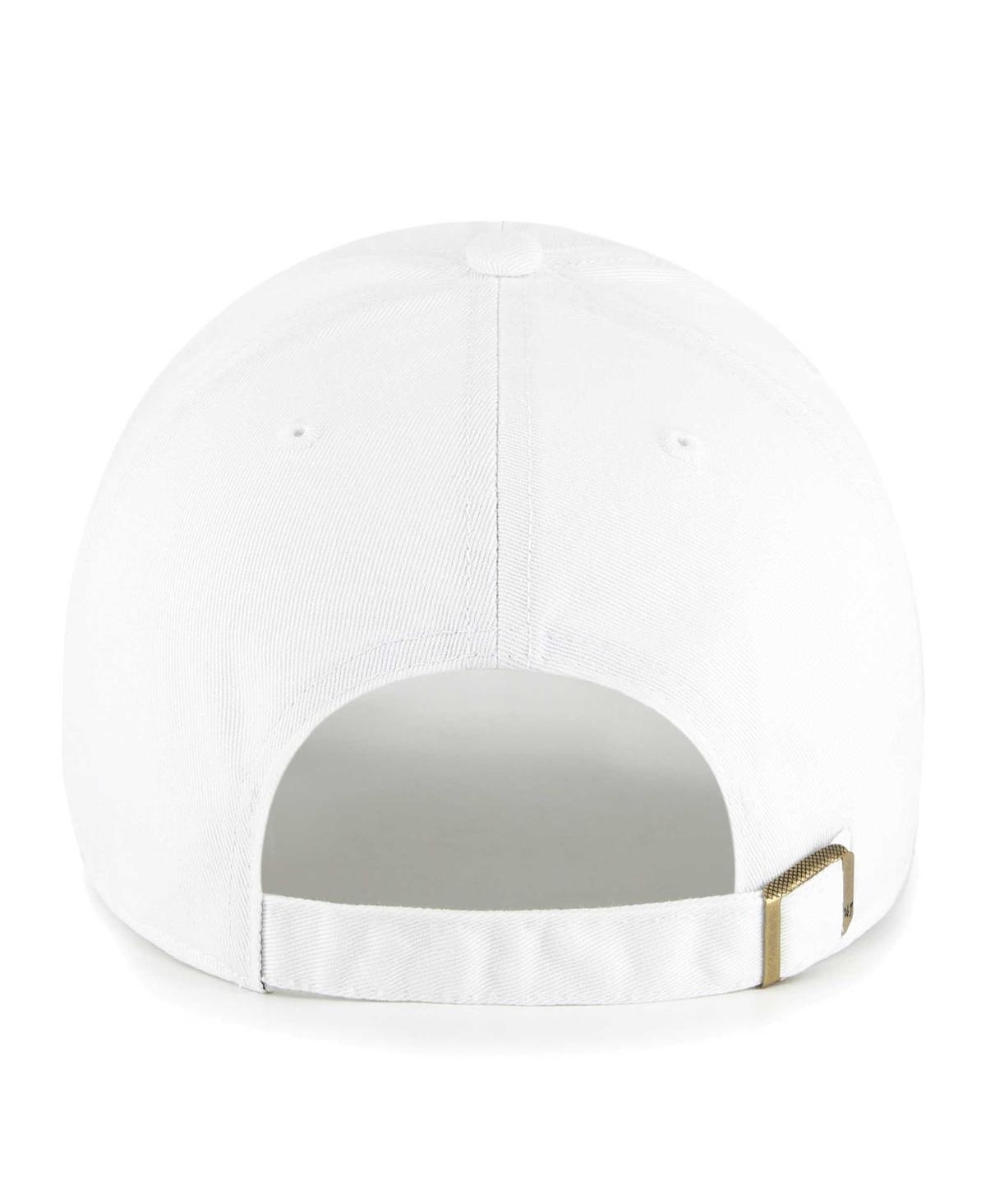 47 Brand Women's ' White New England Patriots Confetti Icon Clean Up Adjustable Hat In White