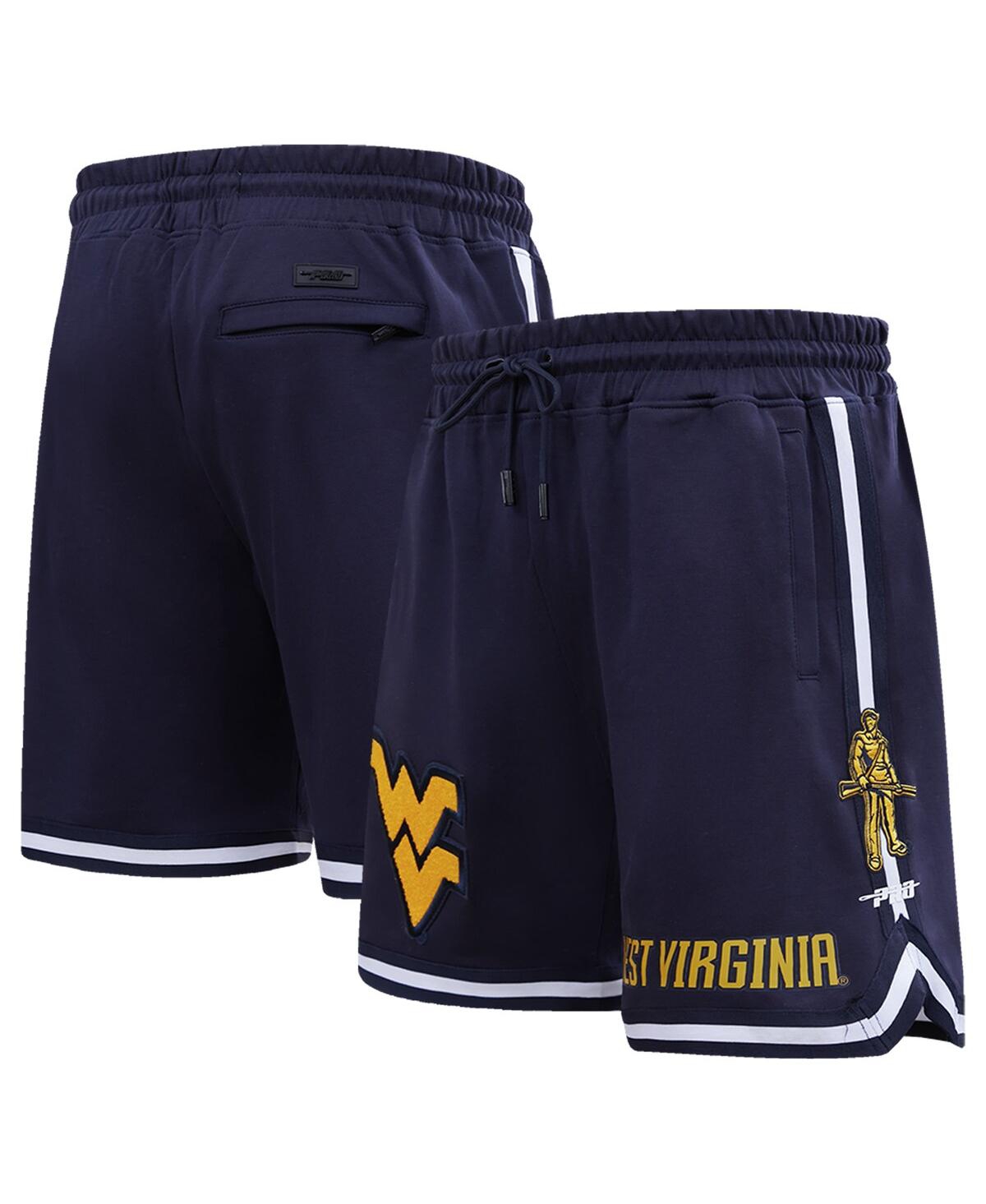 Pro Standard Men's  Navy West Virginia Mountaineers Classic Shorts