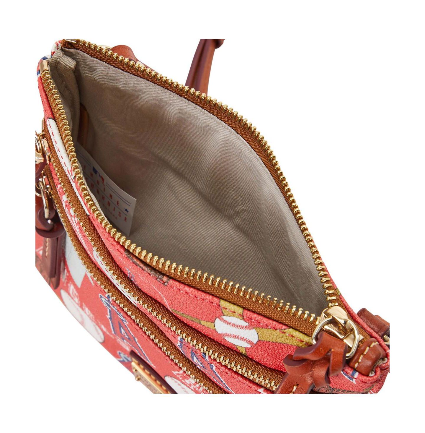 Женская сумка Dooney & Bourke Los Angeles Angels Game Day Triple Zip Crossbody Purse — фото 5