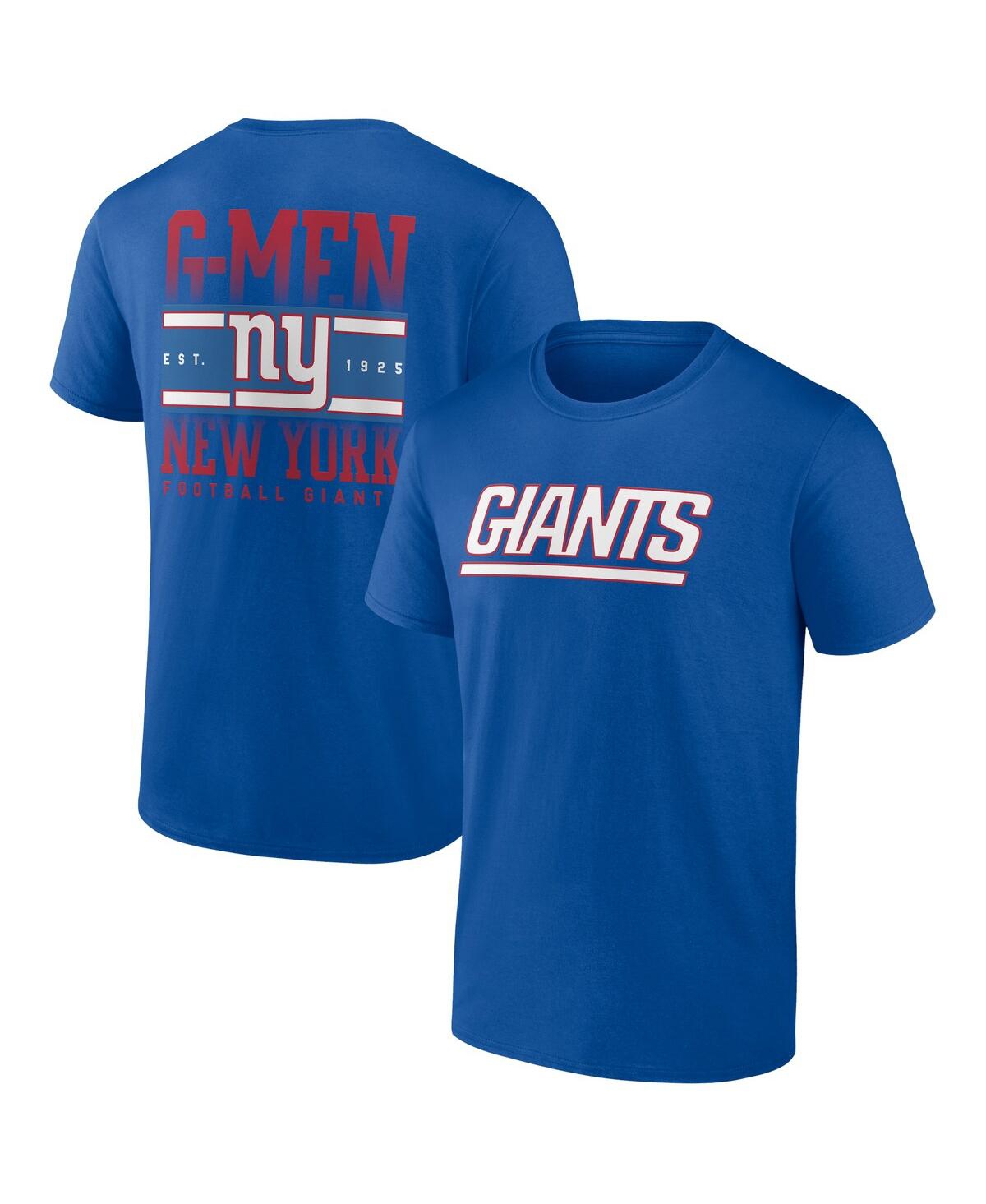 Shop Profile Men's  Royal New York Giants Big And Tall Two-sided T-shirt