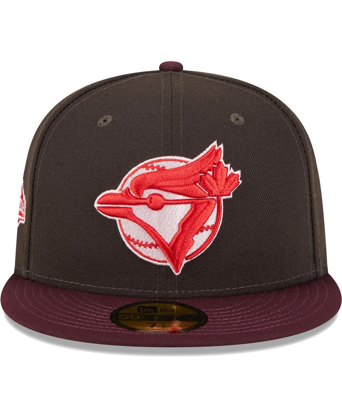 Men's New Era Brown/Maroon Toronto Blue Jays Chocolate Strawberry 59FIFTY Fitted Hat