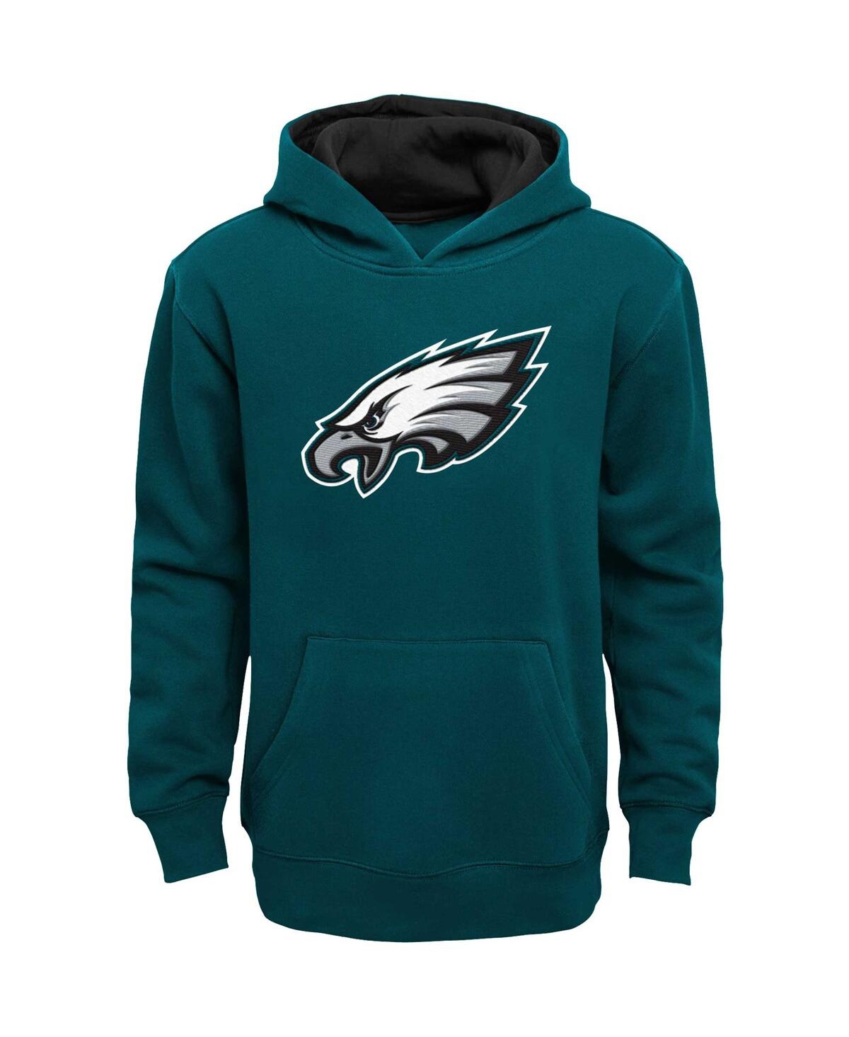 OUTERSTUFF BIG BOYS MIDNIGHT GREEN PHILADELPHIA EAGLES PRIME PULLOVER HOODIE