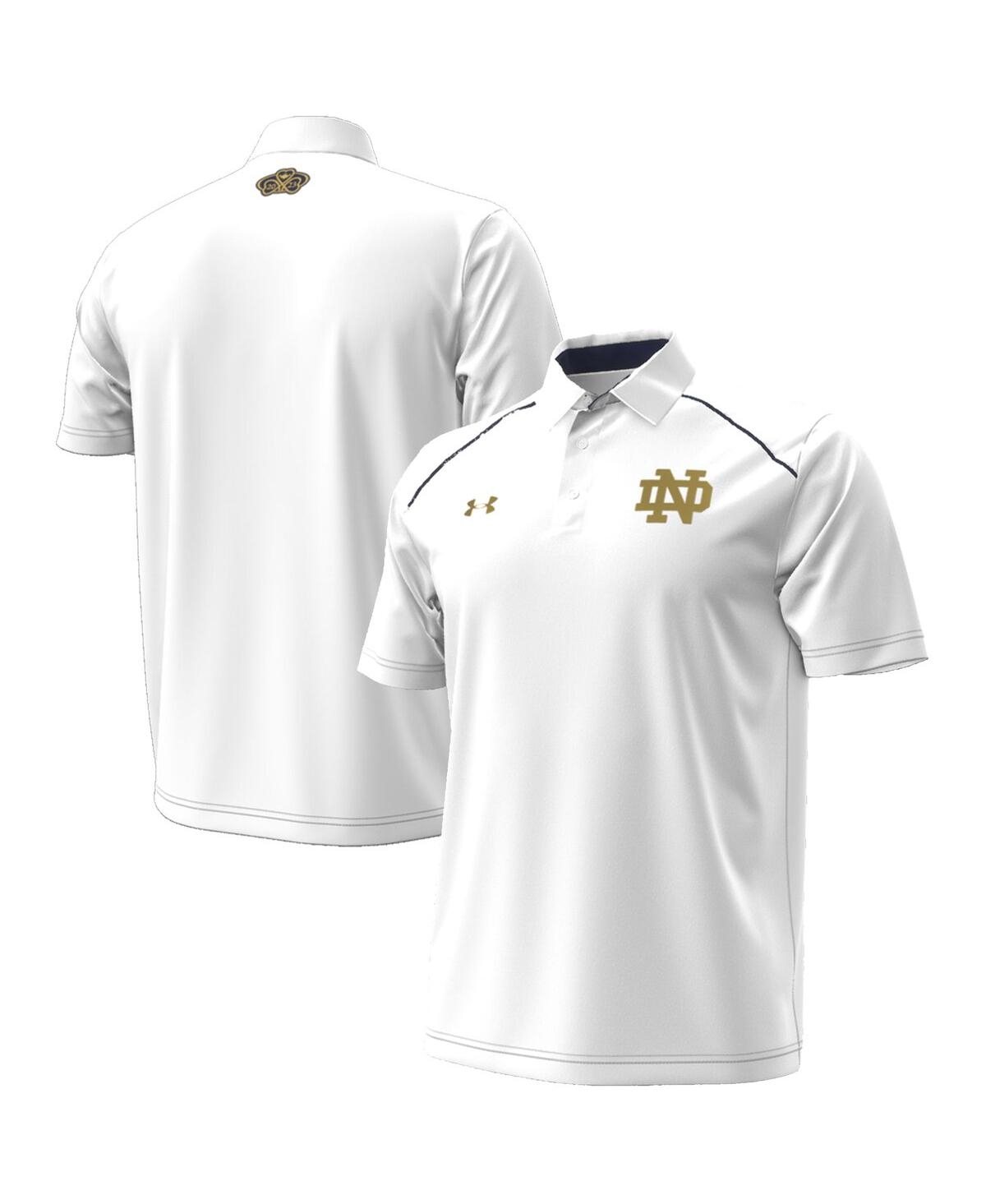 Shop Under Armour Men's  White Notre Dame Fighting Irish 2023 Aer Lingus College Football Classic Polo Shi