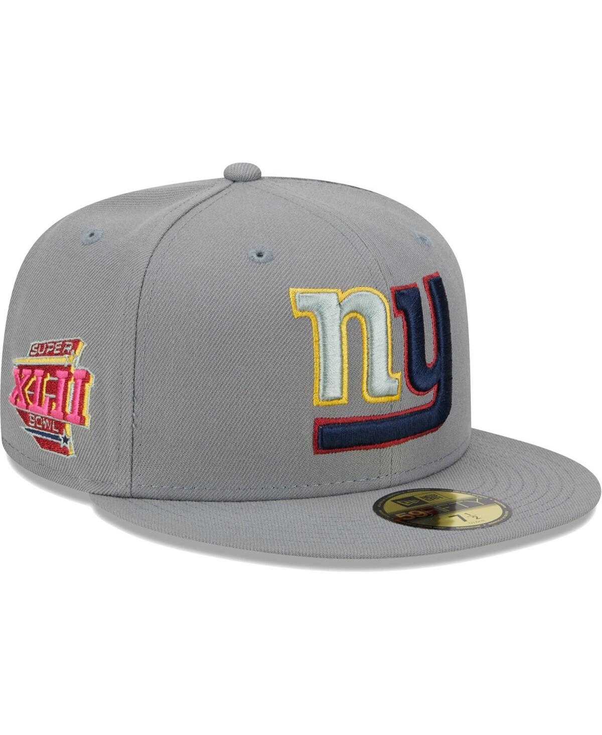 New Era Men's  Gray New York Giants Color Pack 59fifty Fitted Hat In Gray