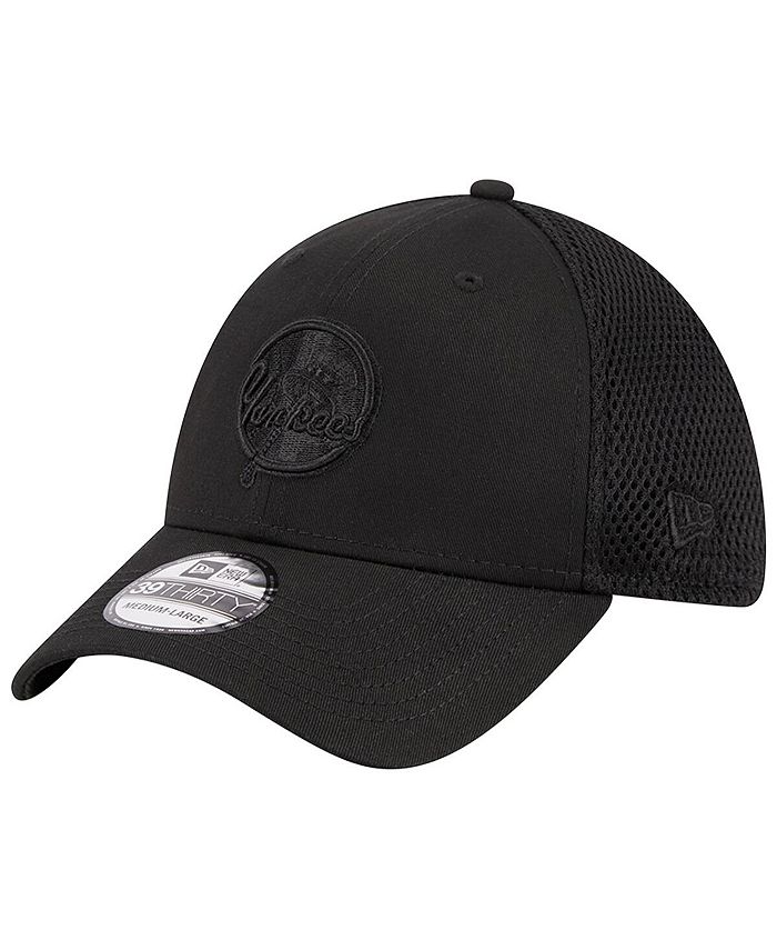 New Era Men's New York Yankees Black-on-Black Neo 39THIRTY Flex Hat ...