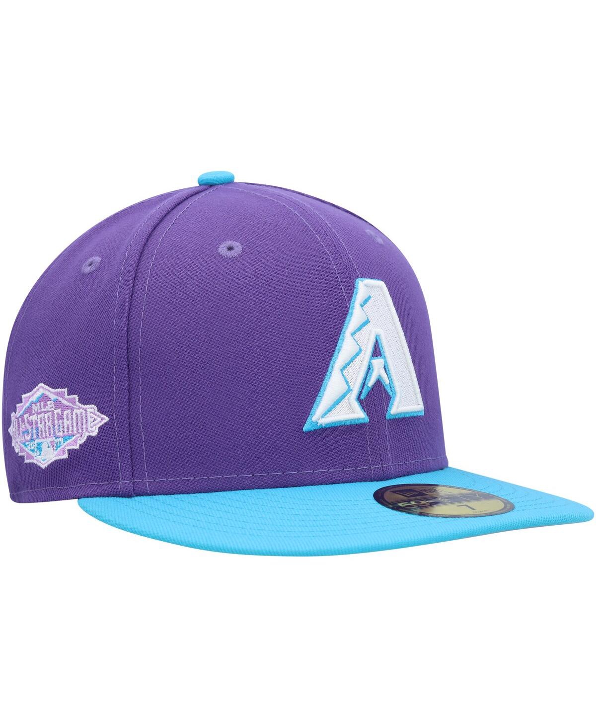 Shop New Era Men's  Purple Arizona Diamondbacks Vice 59fifty Fitted Hat