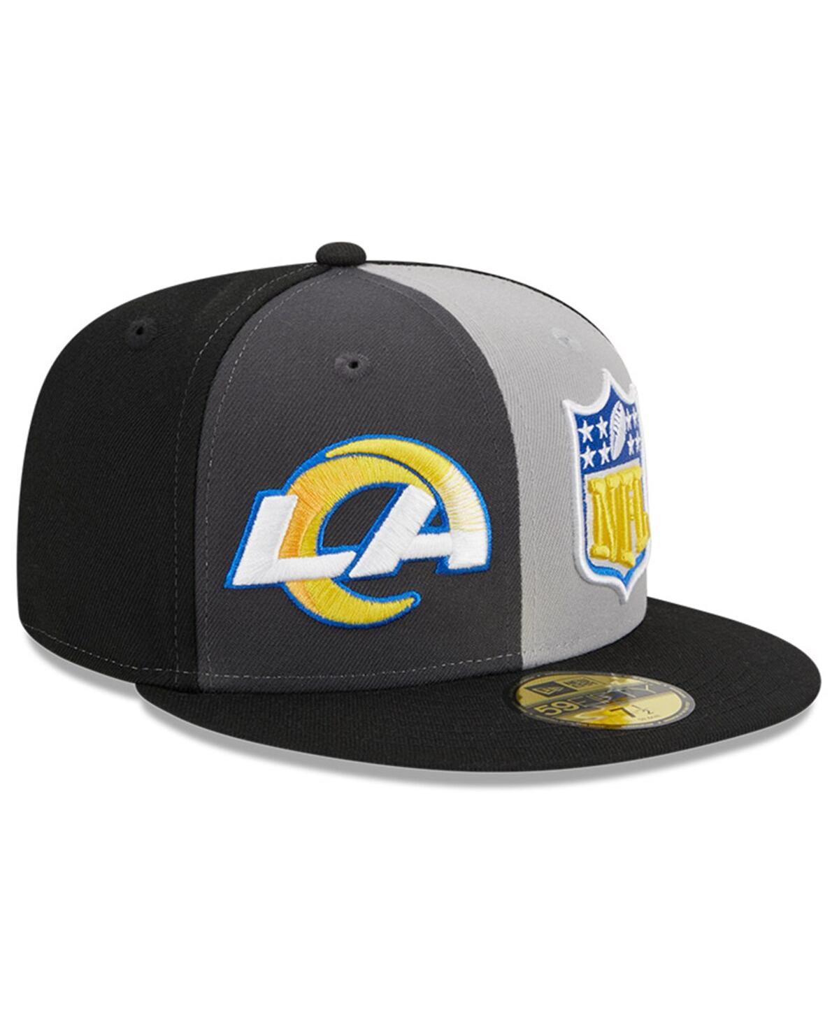 Men's New Era Black Los Angeles Rams 2023 Sideline 59FIFTY Fitted Hat - Black
