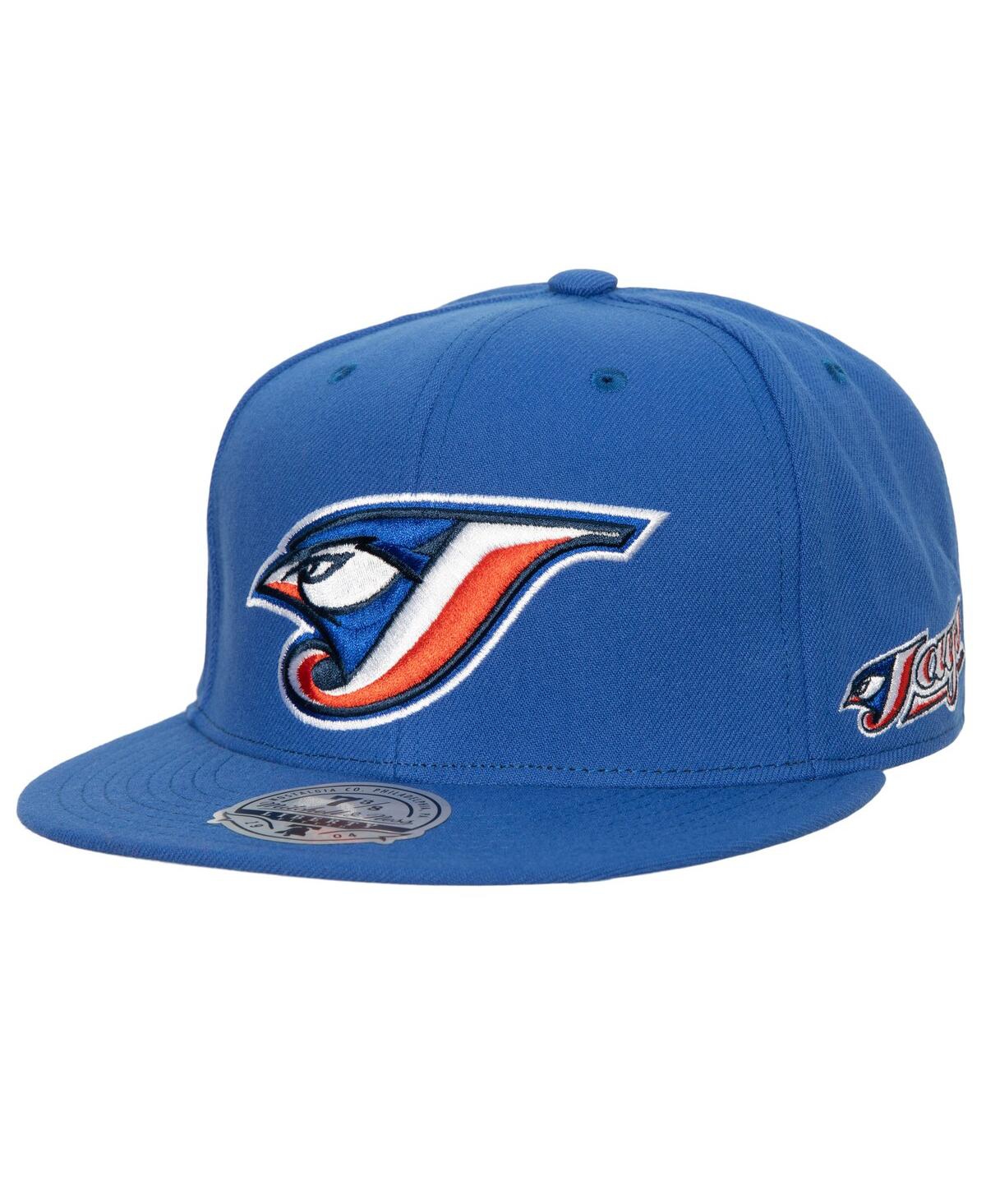 Shop Mitchell & Ness Men's  Royal Toronto Blue Jays Bases Loaded Fitted Hat