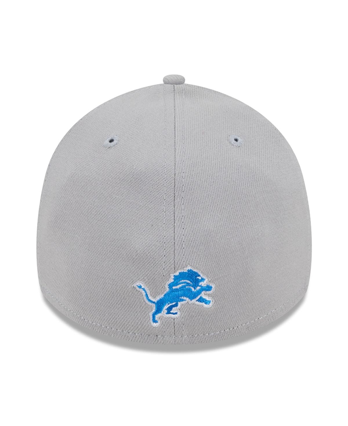 Men's New EraDetroit Lions City Originals 39THIRTY Flex Hat - Silver