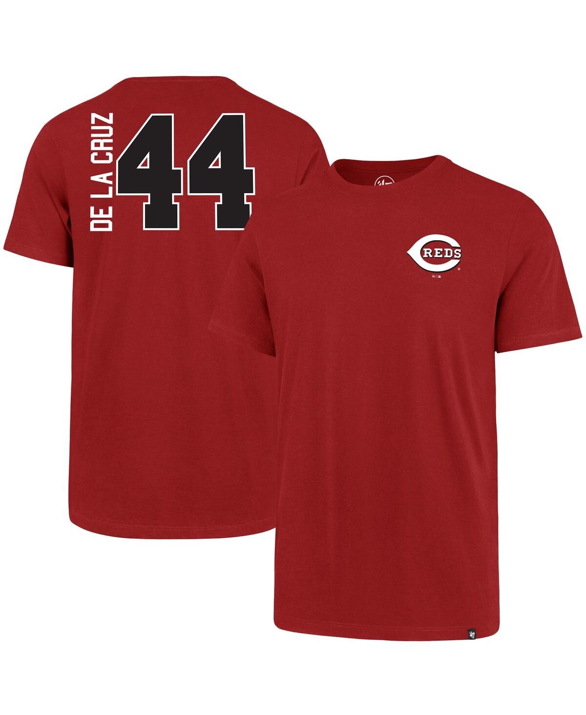 Shop 47 Brand Men's ' Elly De La Cruz Red Cincinnati Reds Name And Number T-shirt