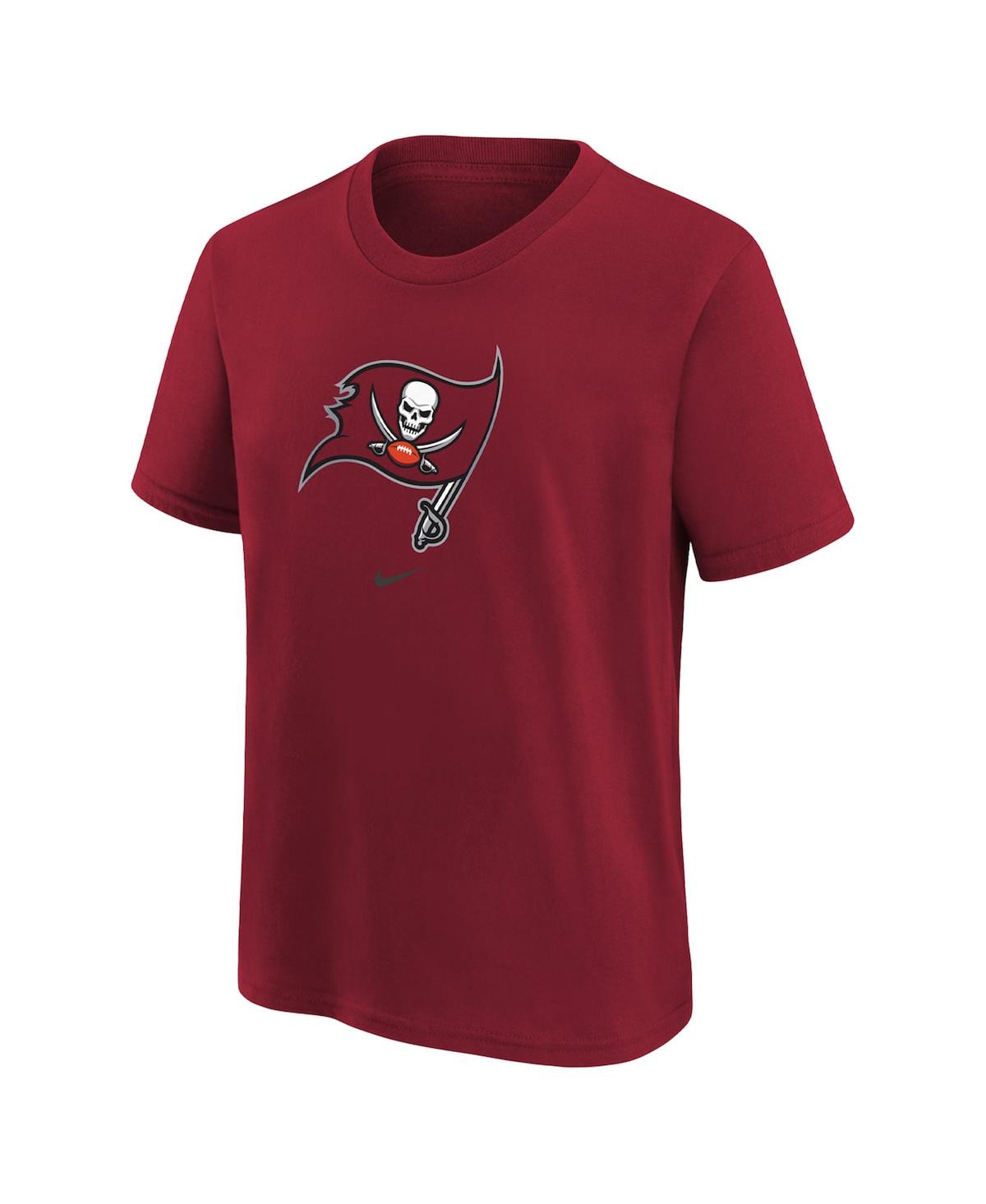 Shop Nike Preschool Boys And Girls  Red Tampa Bay Buccaneers Team Wordmark T-shirt