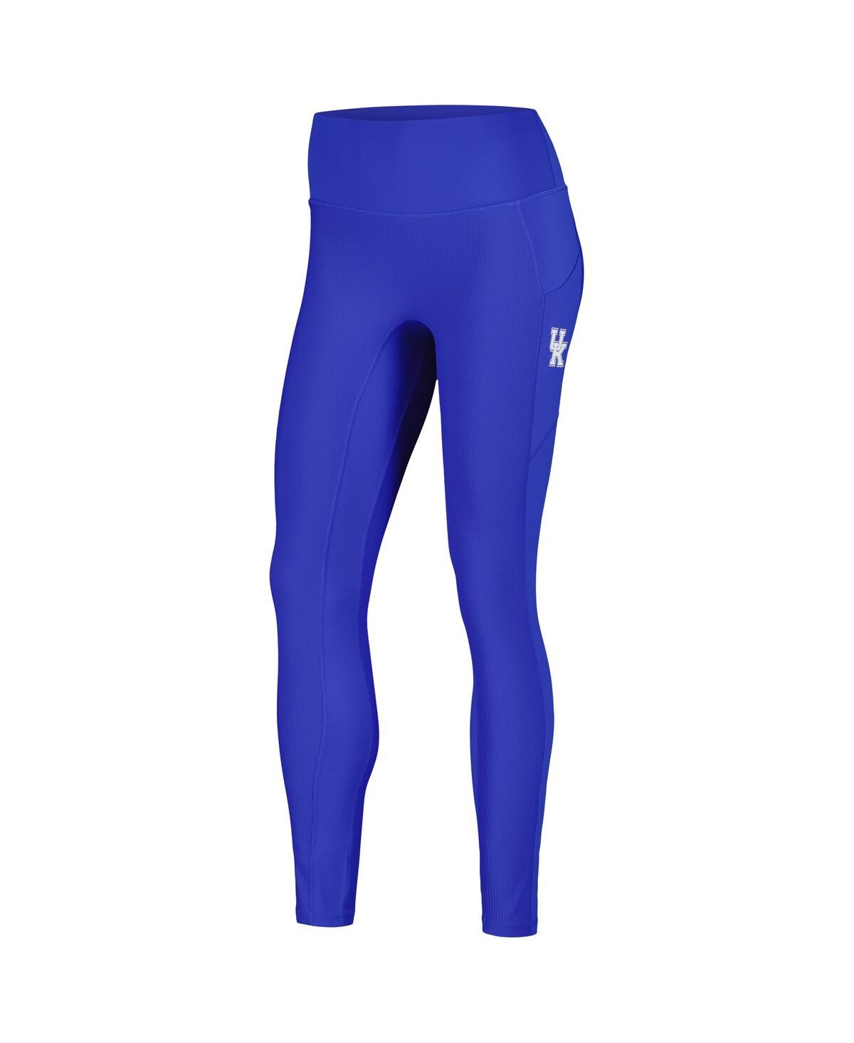 Women's KadyluxeKentucky Wildcats 7/8 Mixed Media Pocket iLeggings - Royal