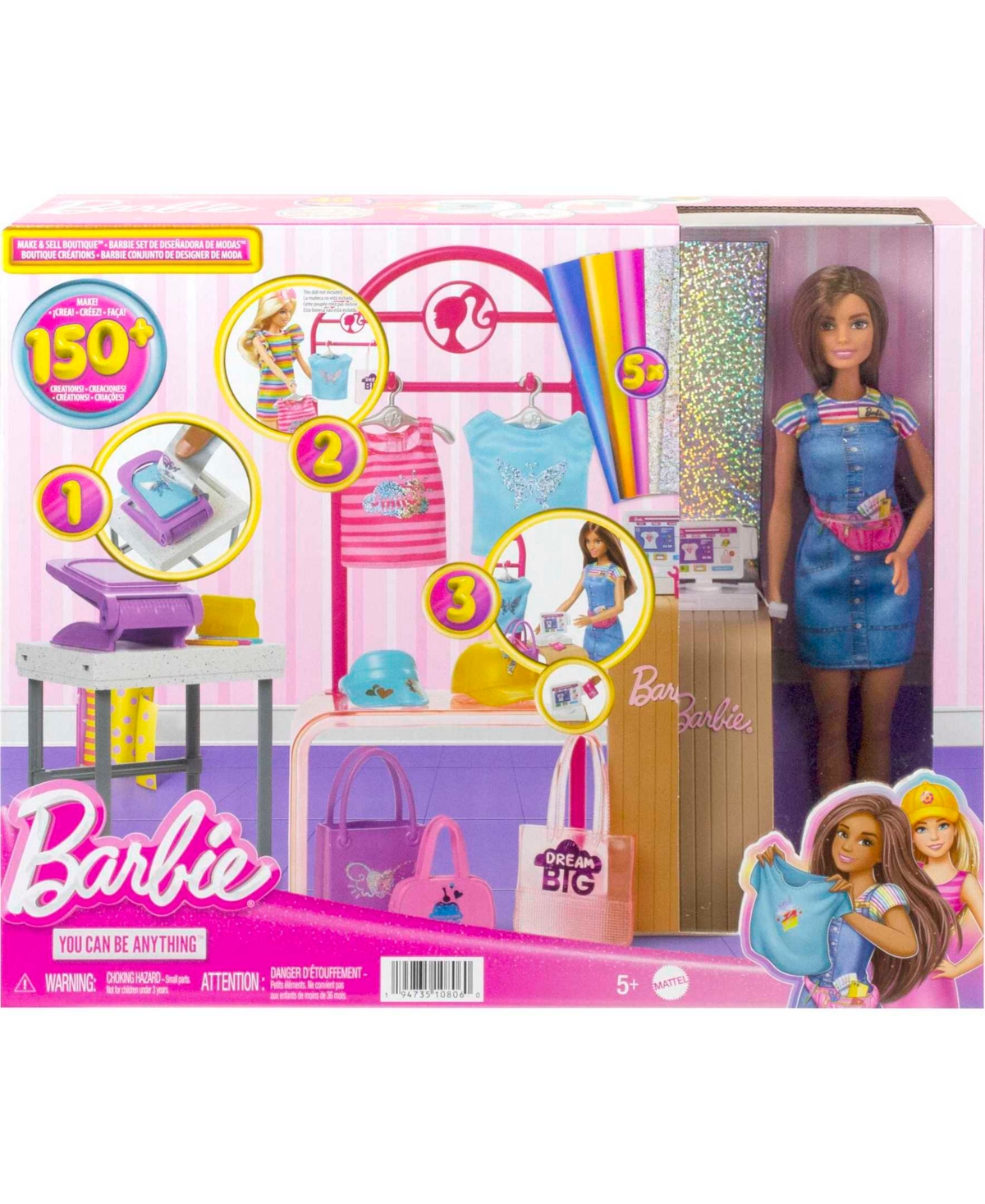 Shop Barbie Make And Sell Boutique Playset In Multi-color