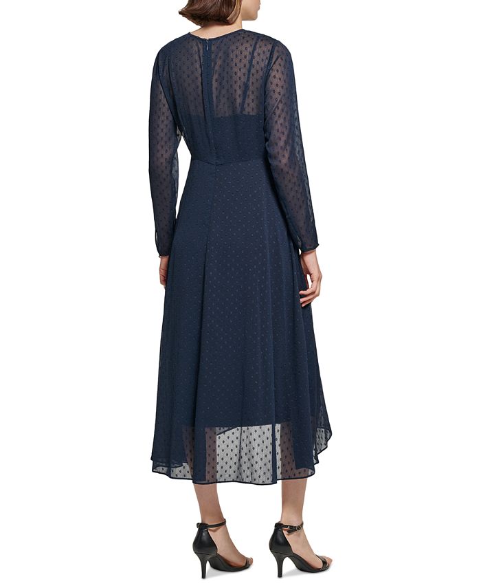 Tommy Hilfiger Women's Clip-Dot A-Line Dress - Macy's