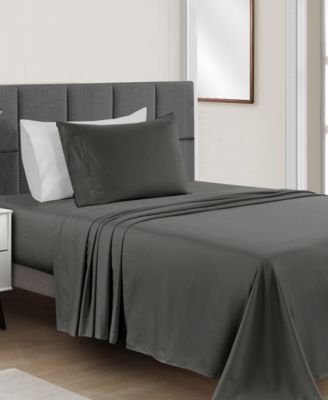 Microfiber Easy Care Solid 3-Pc. Sheet Set, Twin