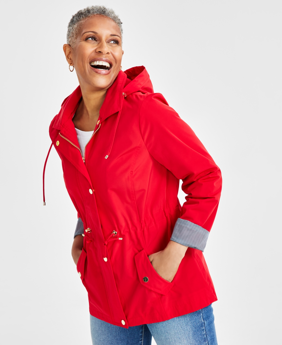 Macy's red jacket online