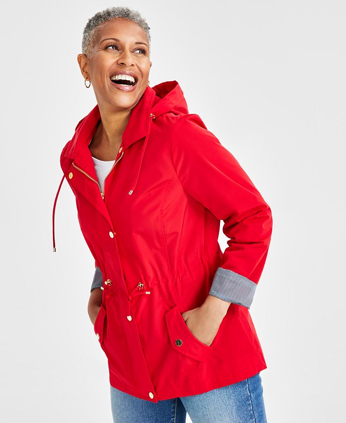 Style & Co Petite Anorak Hooded Jacket, Created for Macy's - Macy's