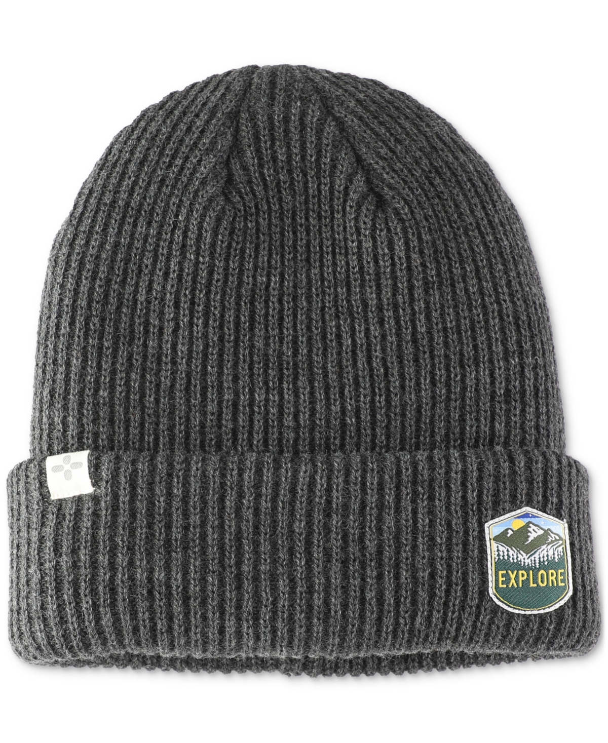 Men's Explore Patch Logo Hat, Created for Macy's - Charcoal