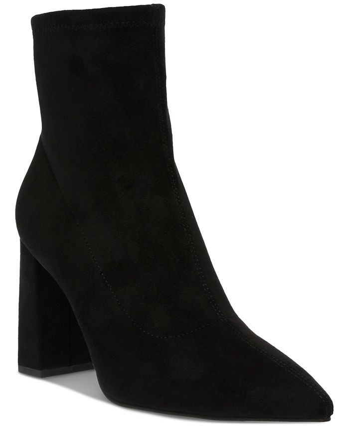 Wild Pair Iloise Pointed-Toe Block-Heel Dress Booties, Created for Macy ...