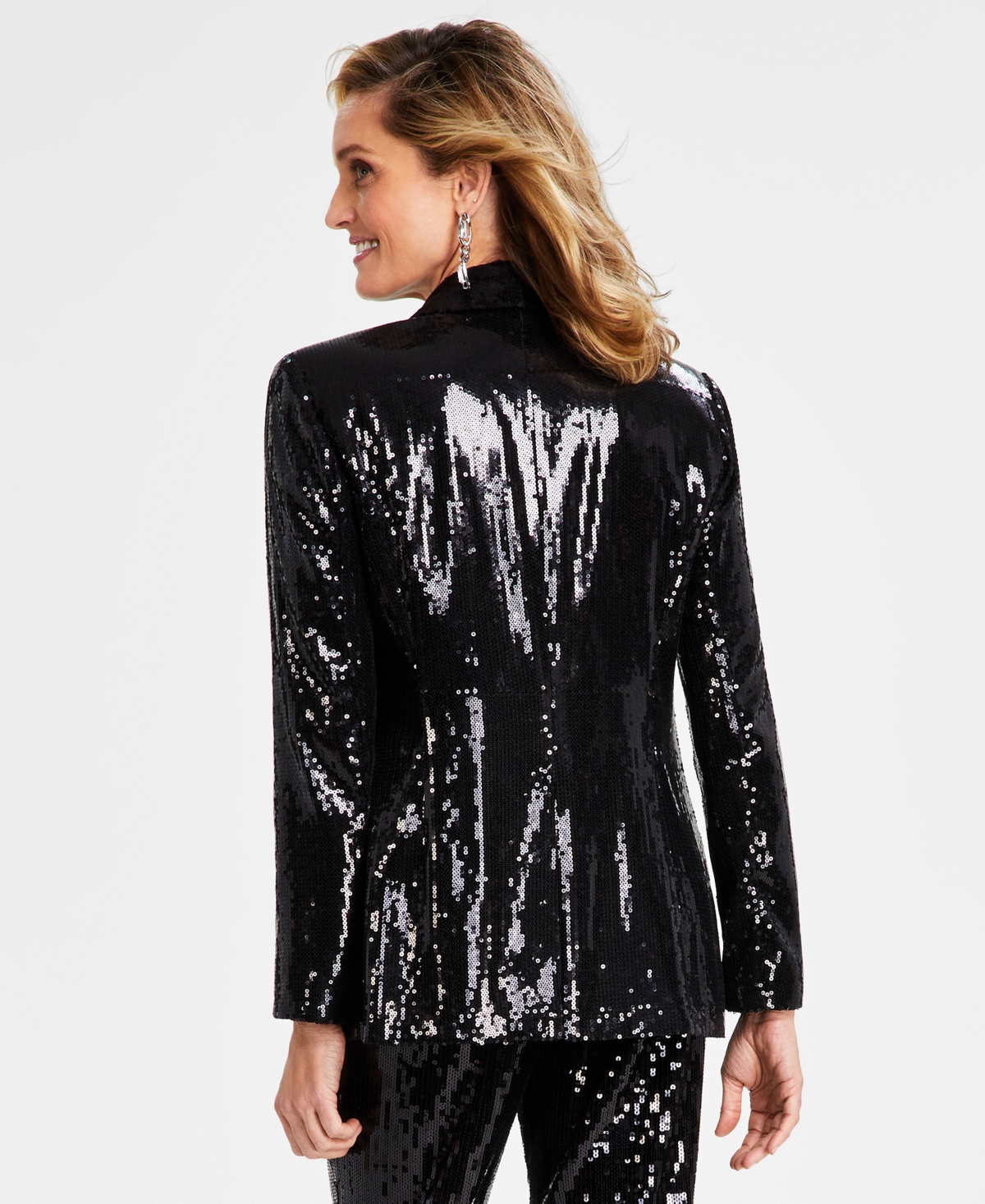 I.n.c. International Concepts Women's Sequin Blazer, Regular & Petite, Created for Macy's