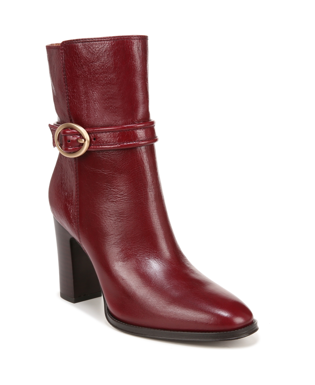 Franco Sarto Informa Wren Dress Booties Bordeaux Red Leather Smart Closet