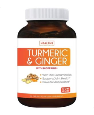 Healths Harmony Turmeric And Ginger With 95% Curcuminoids & Bioperine ...