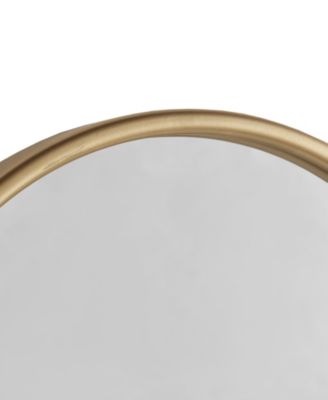 Adaline 16" x 26" x 2" Arched Metal Floral Wall Mirror