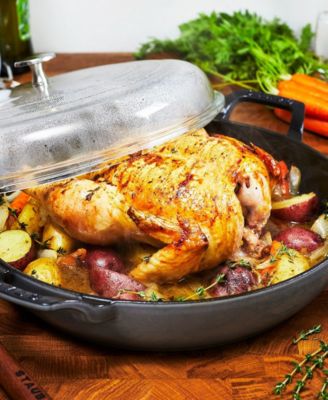 Cast Iron 3.5-Qt Braiser with Glass Lid