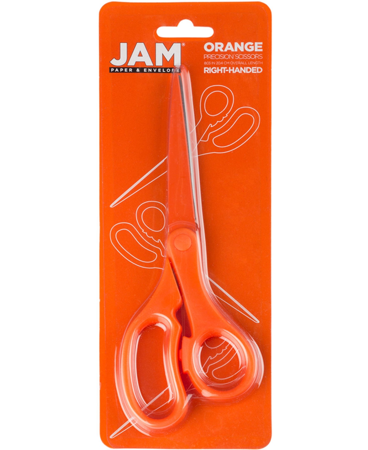Jam Paper Multi-Purpose Precision Scissors - - Ergonomic Handle Stainless Steel Blades - Sold Individually