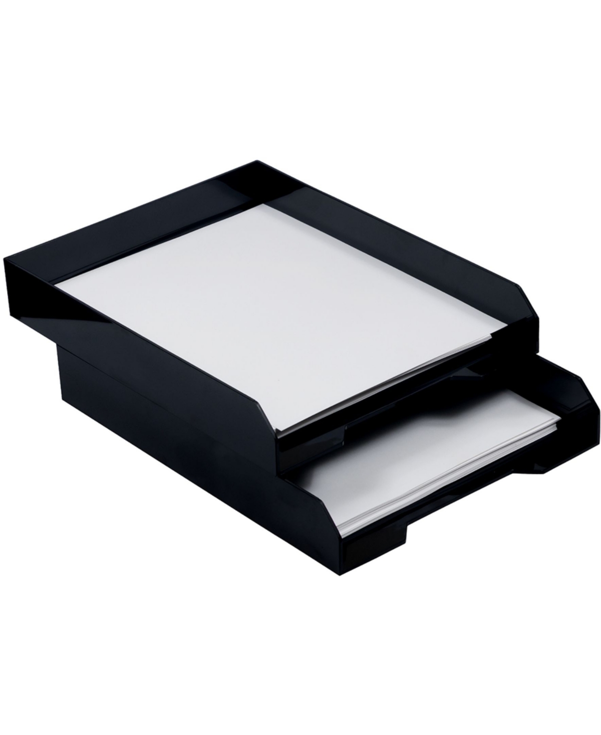 Shop Jam Paper Stackable Paper Trays In Black