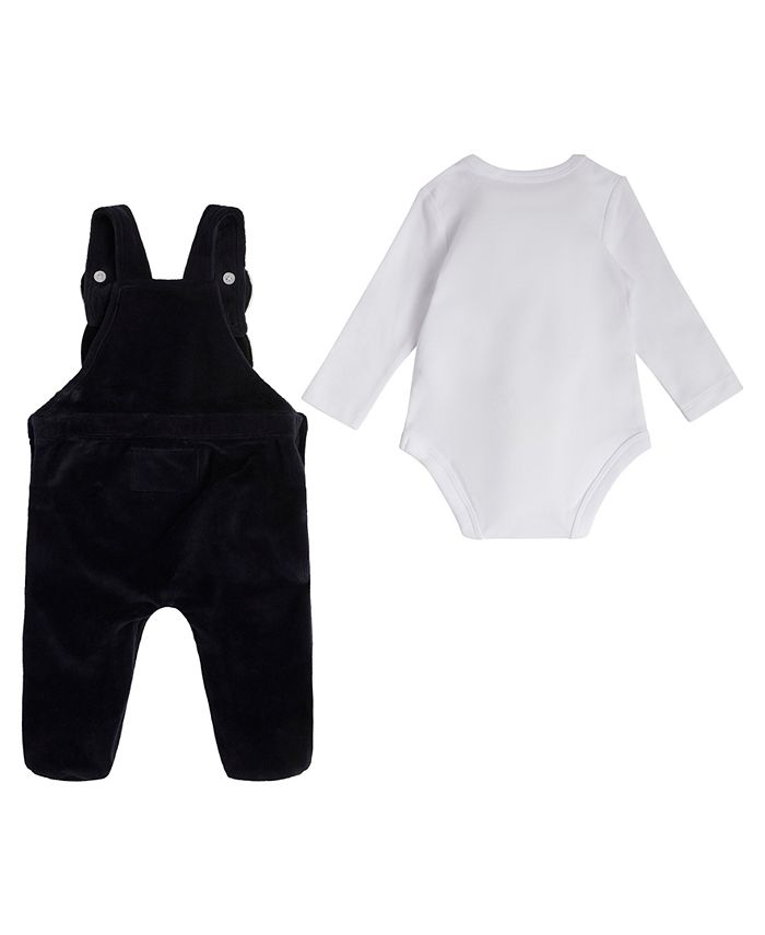 GUESS Baby Boys Bodysuit and Chenille Bear Overall, 2 Piece Set Macy's