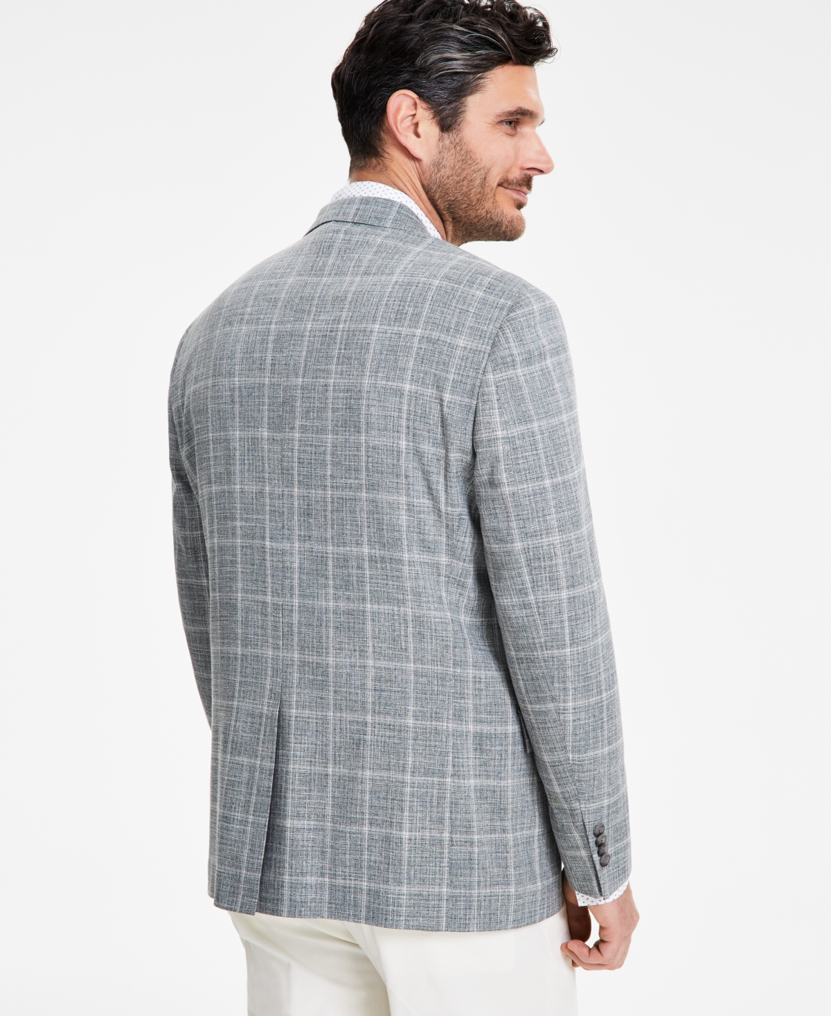 Michael Kors Men's Classic-Fit Windowpane Sport Coat